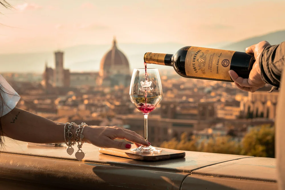 Tasting Wine in Florence Italy